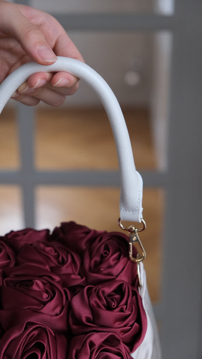 Red Rose × Ivory Satin