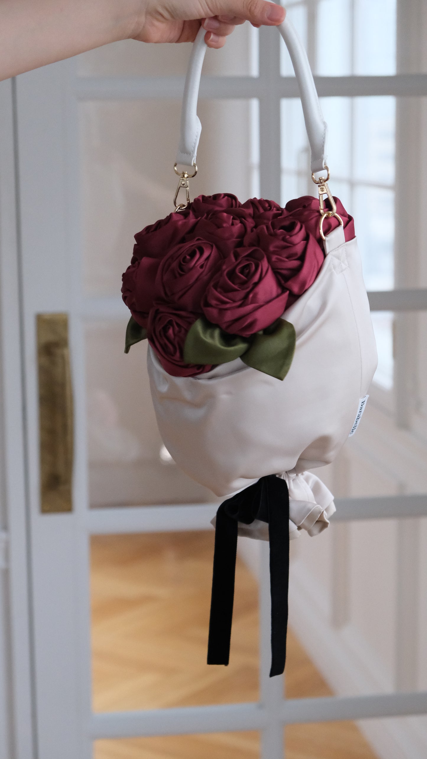 Red Rose × Ivory Satin