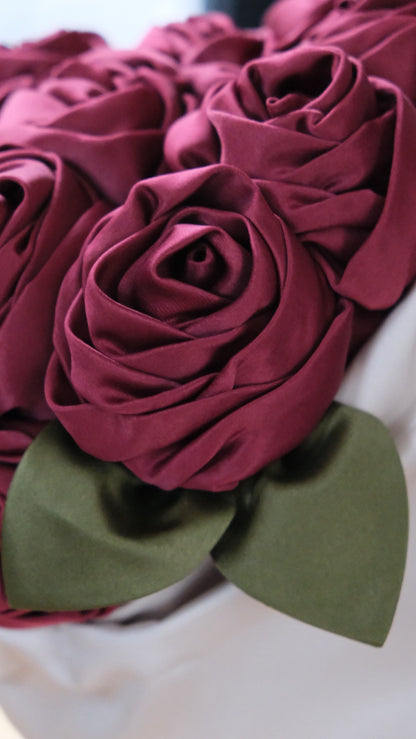 Red Rose × Ivory Satin