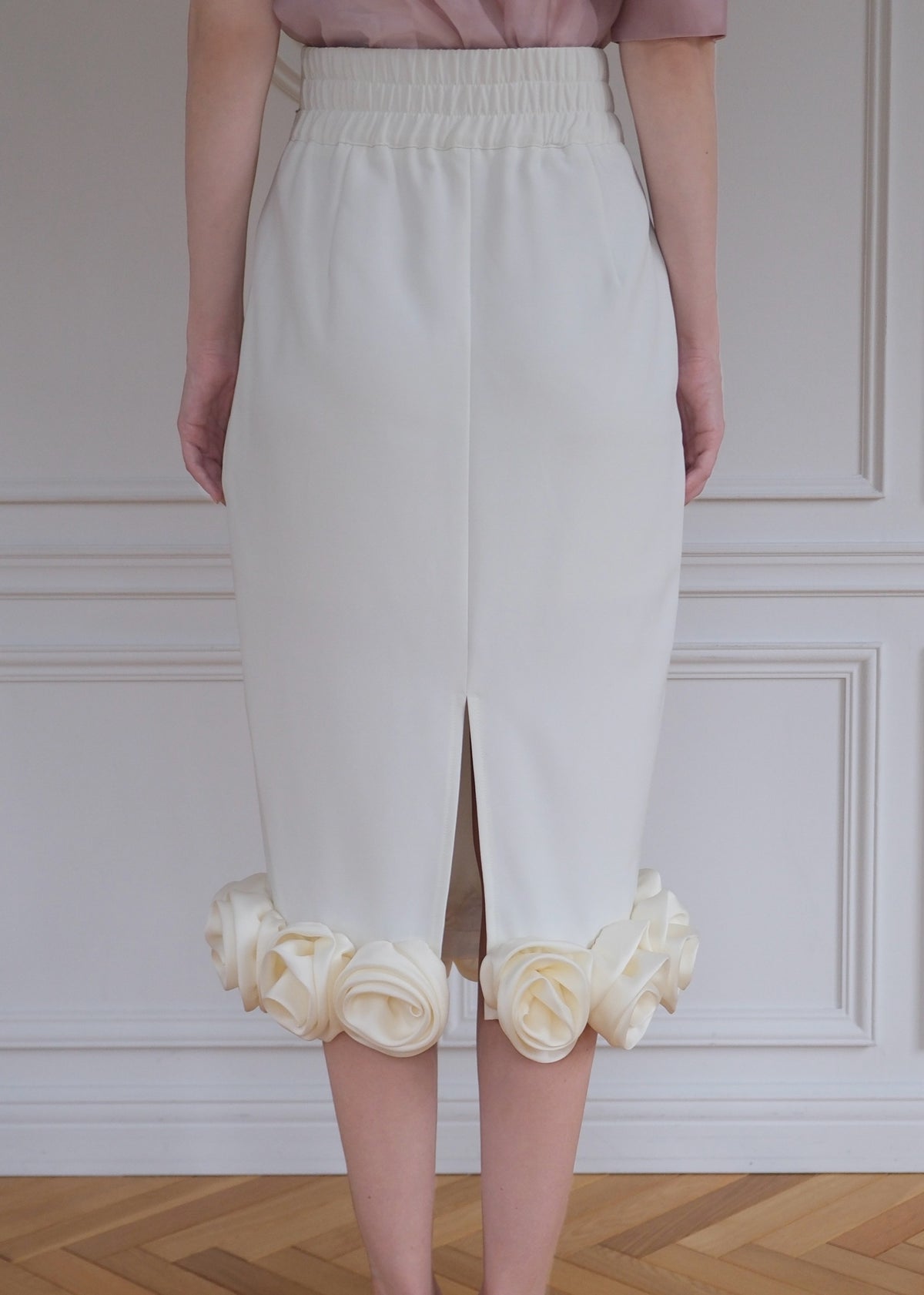 Blooming Rose Pencil Skirt