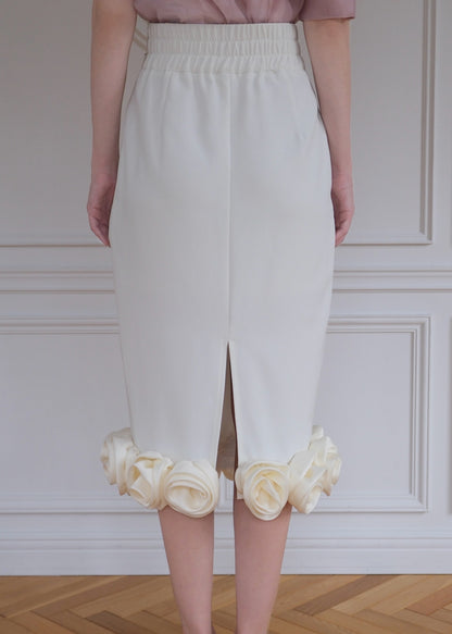 Blooming Rose Pencil Skirt