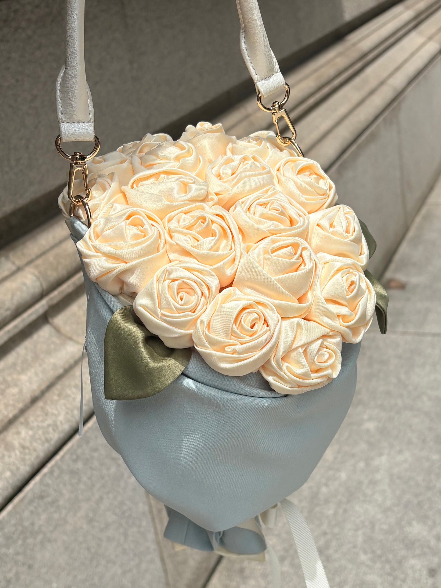 White Rose × Powder Blue