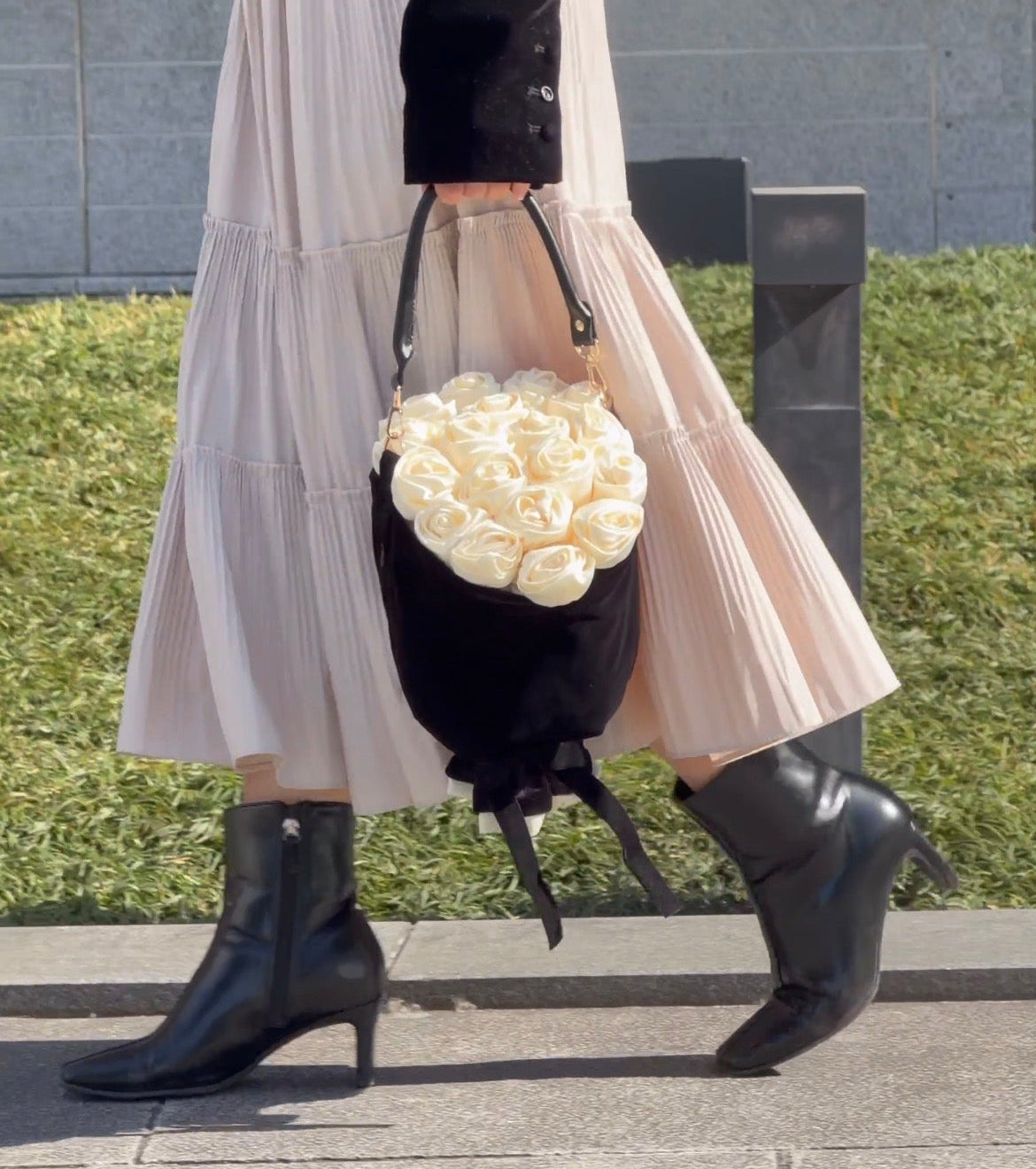 barabelle バラベル 花束バッグ Pink Rose × Dusty Pink – Barabelle